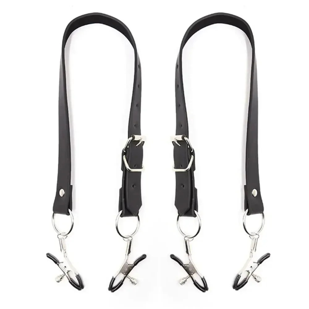 Labia Spreader Clip Nipple Clitoris Clamps SM Bondage Kit Adult Games Vagina Stimulator G-Spot Massage Sex Toys For Women