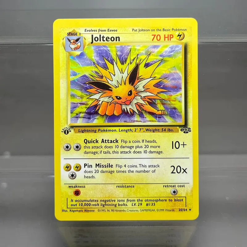 PKM Proxy Cards Jungle Classic 1996 1st Edition Gyarados Magneton Cards Collection PTCG Jolteon Foil Card (NG)