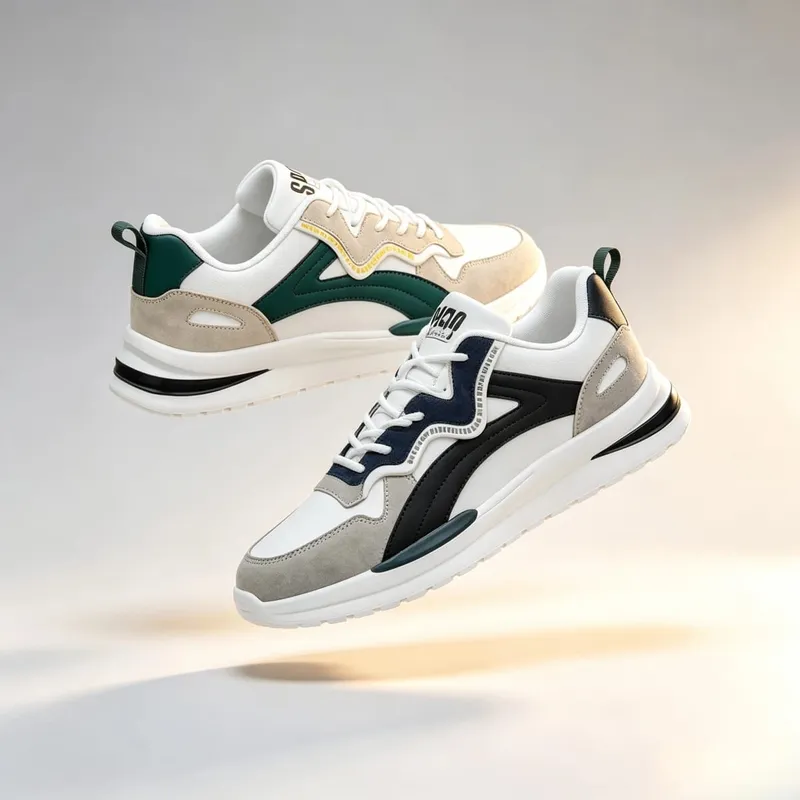 2026 Men's Lightweight Breathable Mesh Sneakers Casual Non-Slip Running Shoes Soft Sole Versatile Comfort for Teenagers