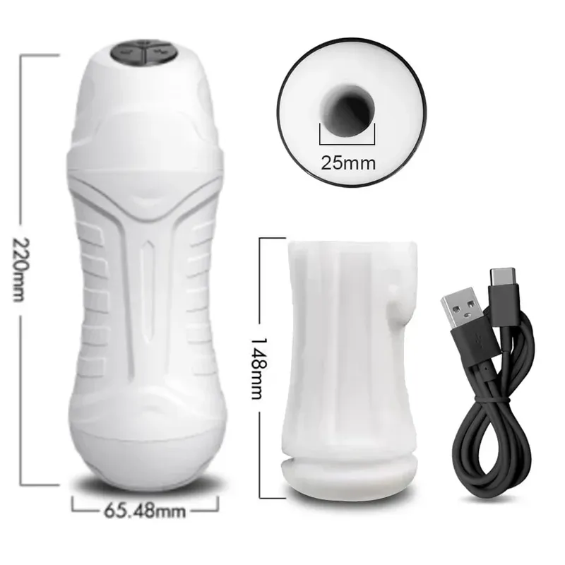 Automatic Male Masturbator Powerful Vibration Blowjob Sucking Machine Silicone Masturbation Cup Adult Supplies Sex Toy for Men
