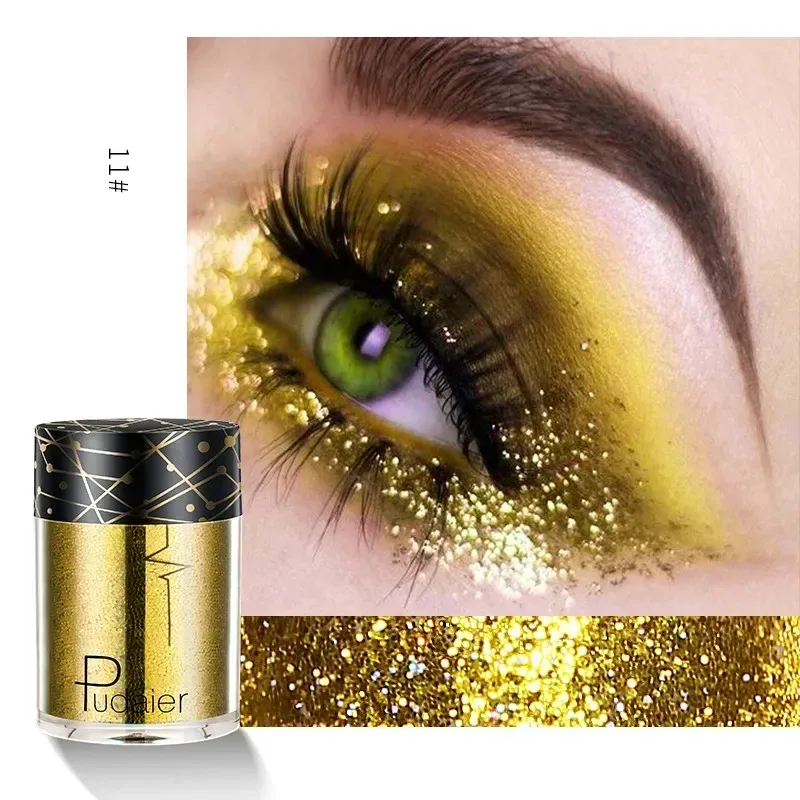 New Glitter Eye Shadow Professional Makeup Monochrome Shining Eyeshadow Sequins Universal Party Cosmetic