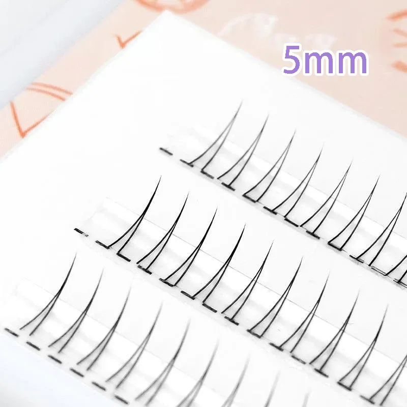 J Curl V Shape Under Eyelash Comic Eye Lashes Natural Bottom Lashes Soft Manga Eyelashes Bunches Eyelash Clusters Korean Makeup