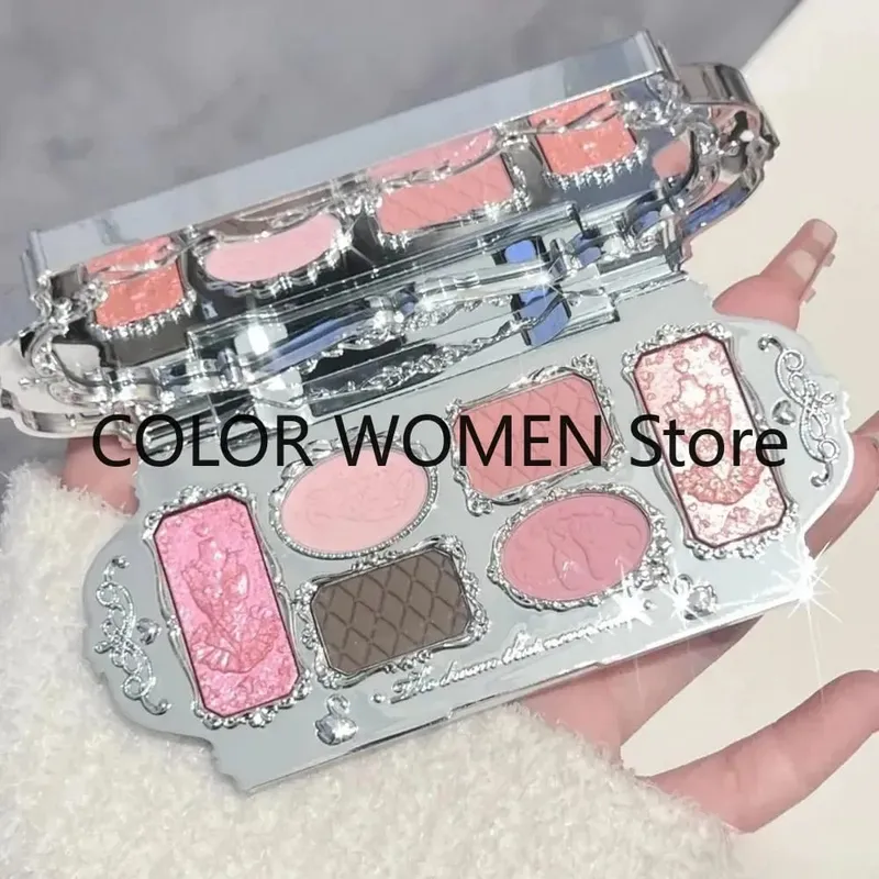 Makeup Set FlowerKnow Swan Ballet Series Collection 6 Color Eyeshadow Palette Embossed Blusher Shine Lipstick Kit Maquiagem
