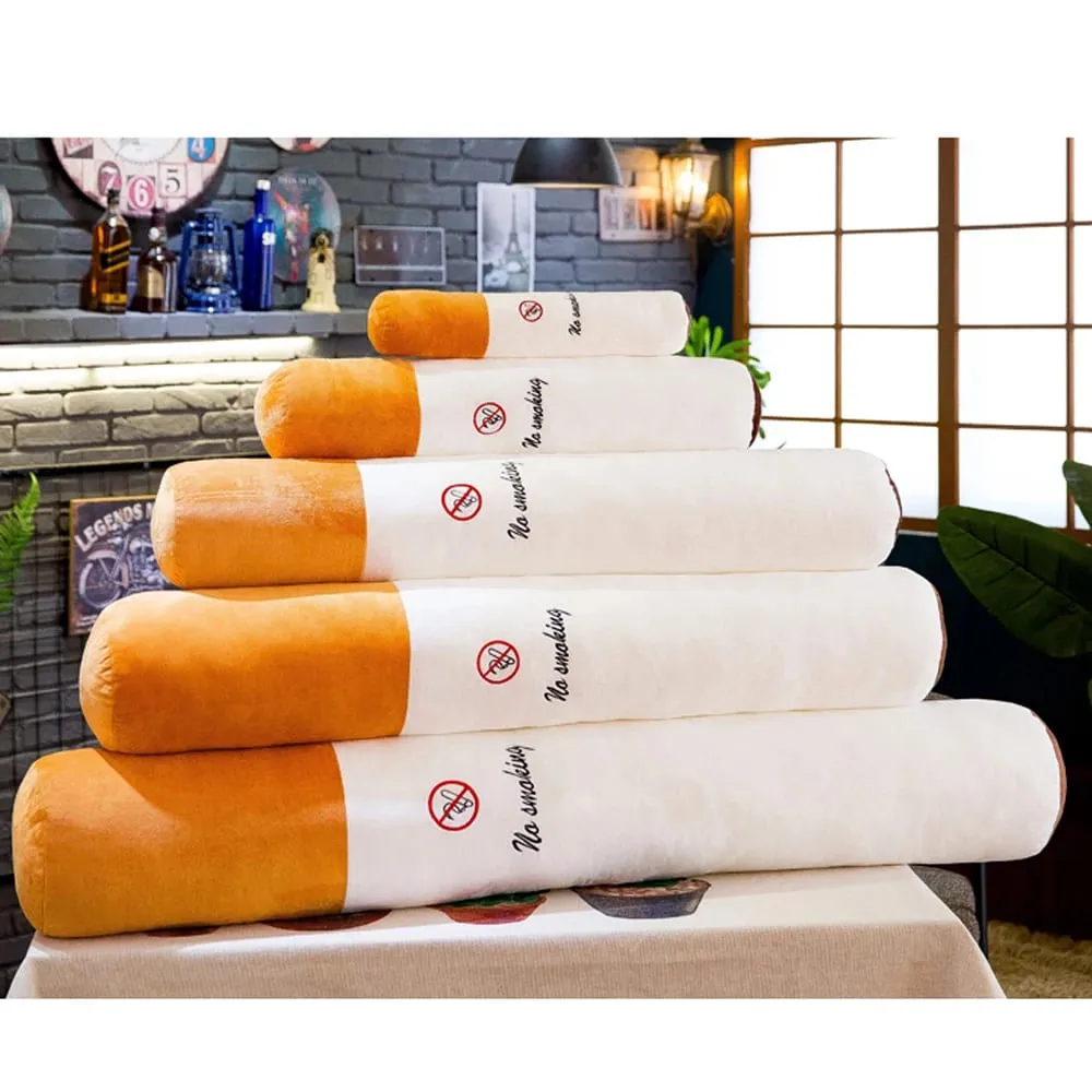 Hot Decoration Creative Smoking Cylindrical Sleeping Cushion Cigarette Pillow Plush Toys Fashion Boyfriend Birthday Gift — image 8