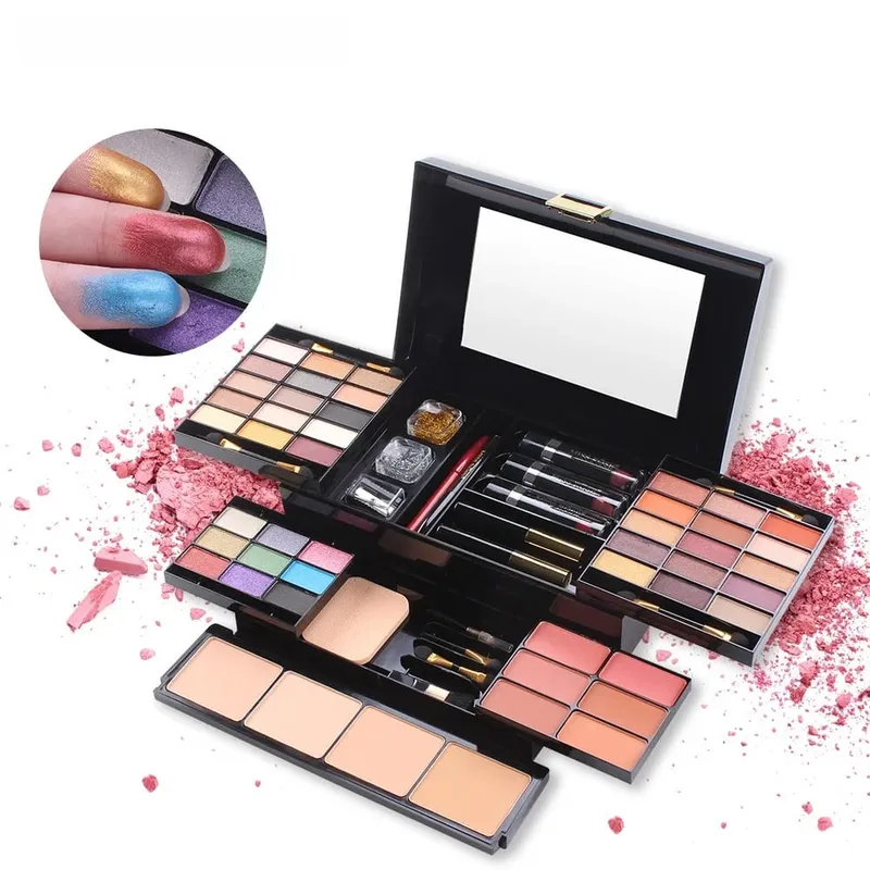 56Pcs Makeup Starter Kit Professional Makeup Set With Makeup Case Holiday Beauty Gift Set Starter Cosmetics Full Kits For Women — image 1