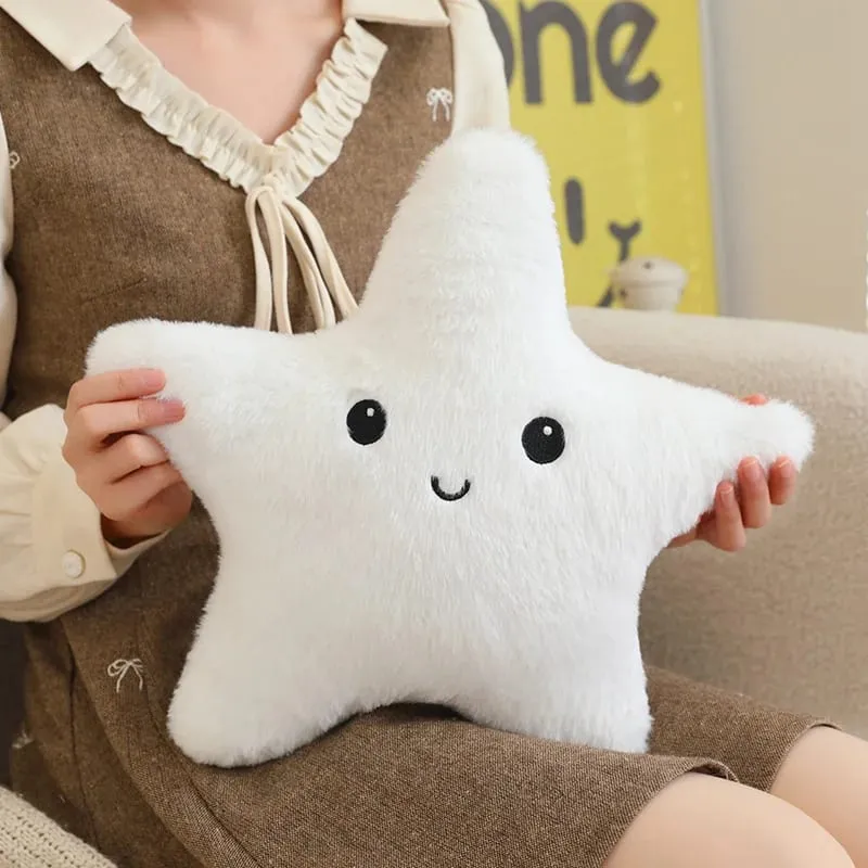 35/40cm Starfish Star Plush Pillow Stuffed Smiling Happy Sky Pillow Colorful Decor Cushion for Sofa Chair Back Support Gift
