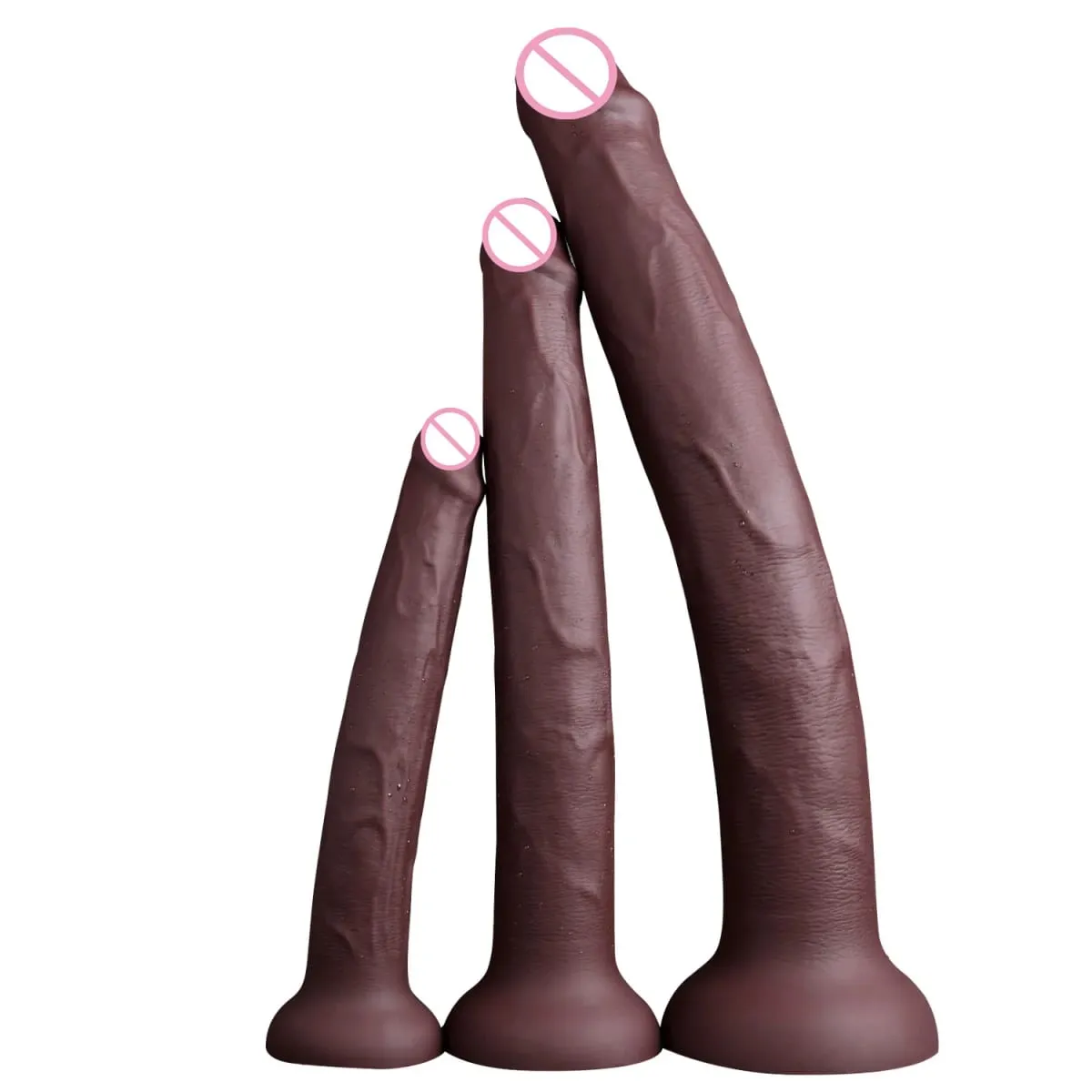 Uzun Yapay Penis Gerçekçi Yılan Şekli Tek Katmanlı Silikon Büyük Penis Yumuşak Anal Seks Oyuncakları Vantuz Dick Kadınlar için G-spot Orgazm 18 + — image 1