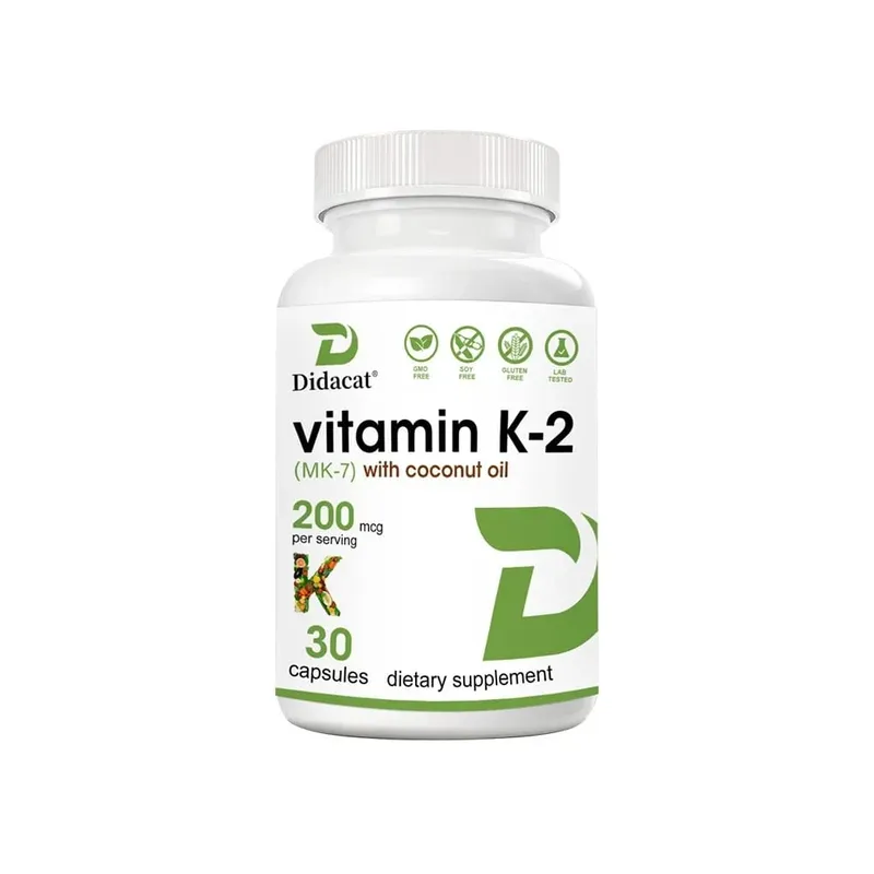 Vitamin K2 (MK-7) 200mcg Softgels Easily Absorbed Vitamin K Supplement - Bone Joint & Immune Support - Non-GMO Certified