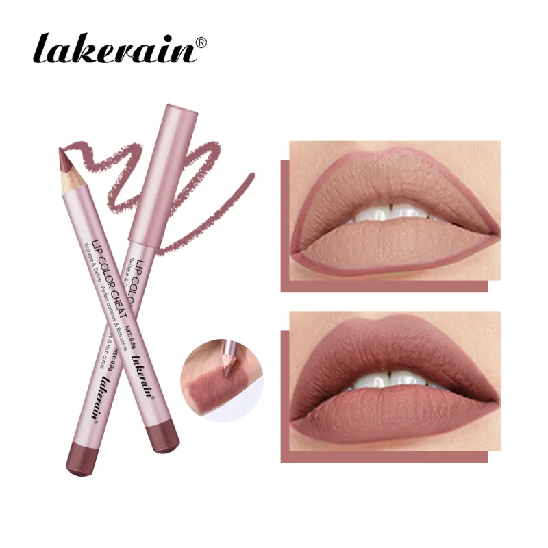Slim Lip Liner Pen Nude Matte High Color Define Sexy Lips Precision Waterproof Long-lasting Girlfriend Gifts Lip Liner Pen