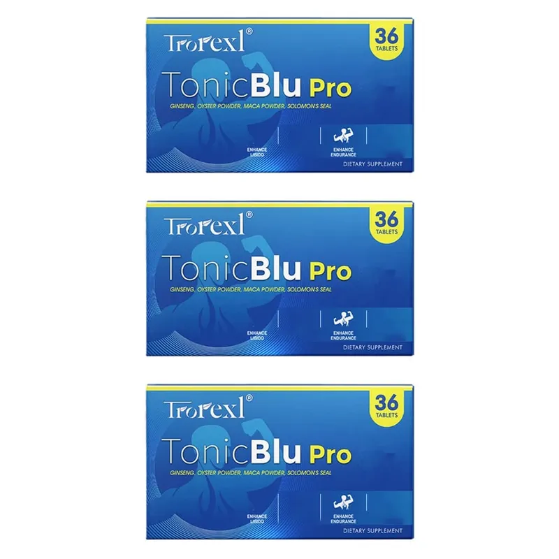 Trorexl-Tonic Blue Pills 36 Tablets - Advanced Male Performance Rock-Hard Stamina Flow Booste| Lab Certified Tested
