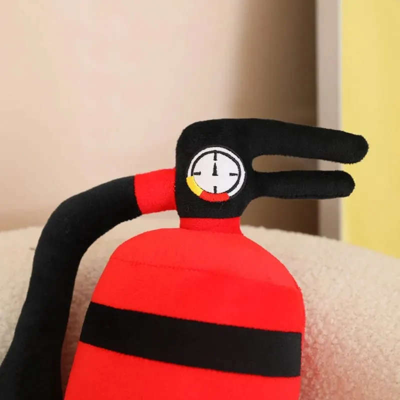 49x18cm Red Fire Plush Long Pillow Stuffed Emergency Rescue Firefighter Fireman Tool Men Gift — image 5