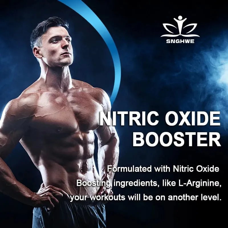 Super Arginine - 2000 Mg Pre-Exercise Supplement - Promotes Muscle Growth And Strengthens Muscle Energy And Endurance