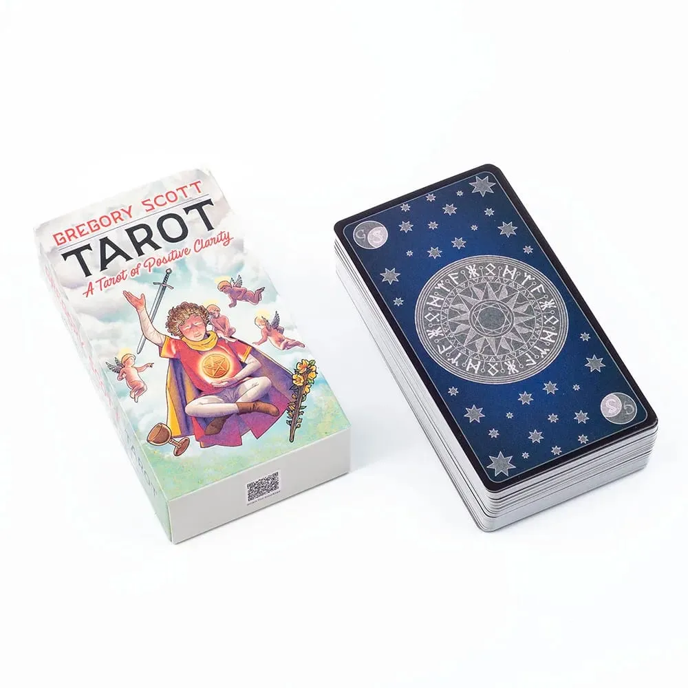 Gregory Scott Tarot 78-Card Deck for English Visions Divination Board Games Party Entertainment and Desktop Leisure Activities
