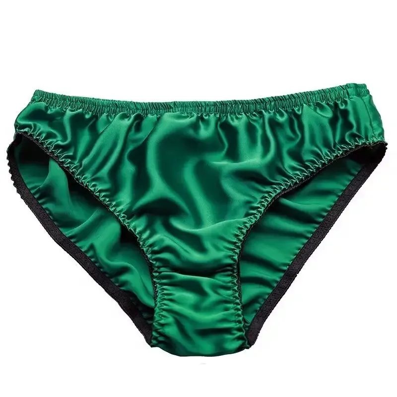 Hot-selling 100% silk panties male mulberry silk trigonometric underwear men briefs