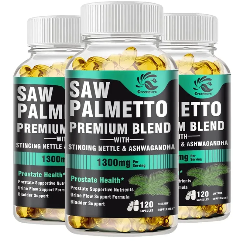 Men's Saw Palmetto Stinging Nettle Ashwagandha Lycopene - Bladder and Urinary Relief Men's Prostate Supplement