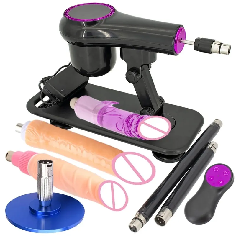 Portable Sex Machine Adjustable Speed Angle Automatic Wireless Control for Woman Man Masturbating Pumping Gun Sex Toys