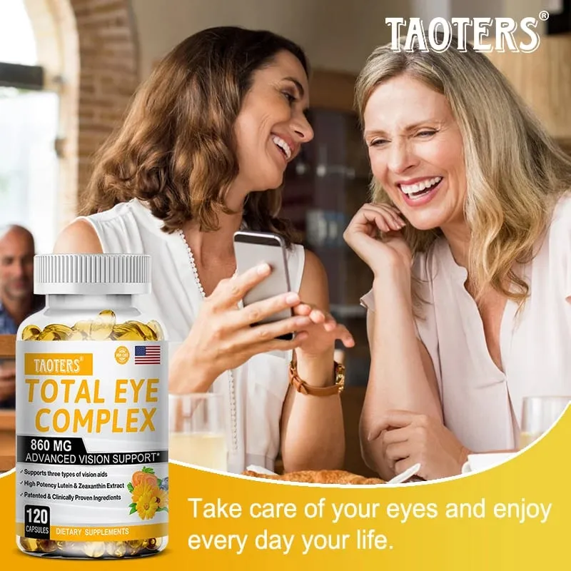 Lutein Göz Kapsülleri 860mg -Sağlıklı Görüşü Desteklemek İçin Zeaksantin Yabanmersini Özü ve A Vitamini Takviyesi Göz Vitaminleri İçerir