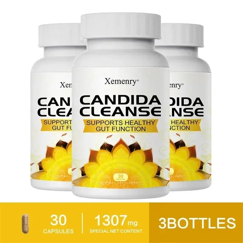 Candida Cleanse - Promotes Intestinal Cleansing and Detoxification Improves Digestion and Relieves Constipation and Bloating