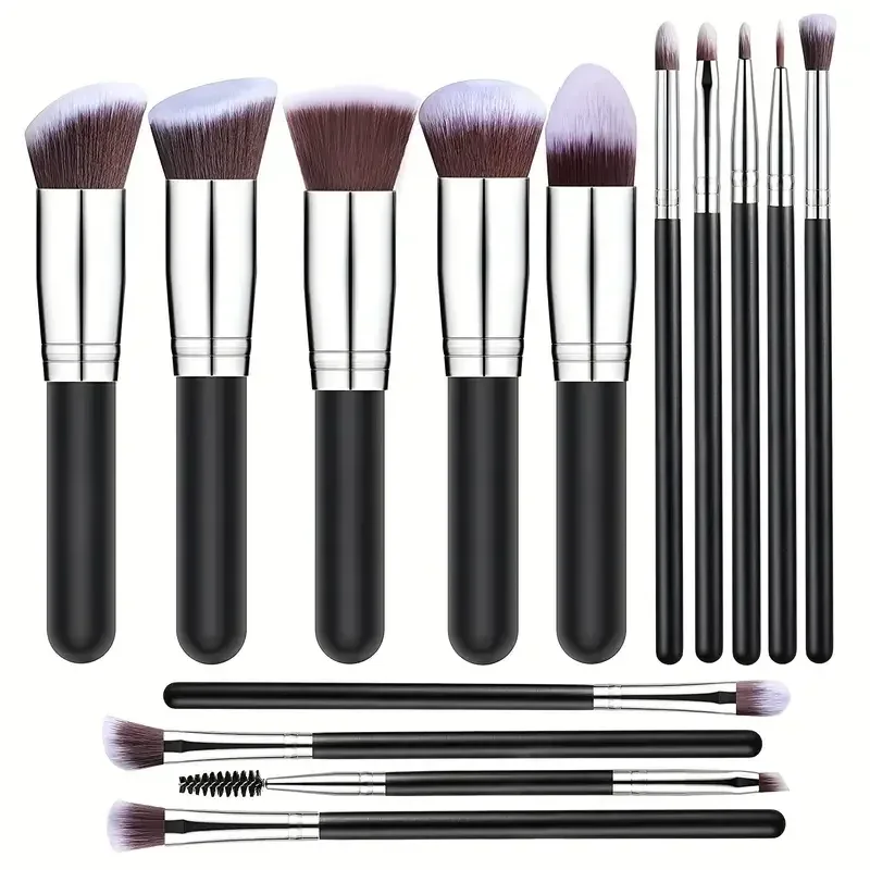 Professiona 14PCS Makeup Brushes Set Soft Fluffy Foundation Blush Powder Eyeshadow Kabuki Blending Female Cosmetics Beauty Tool
