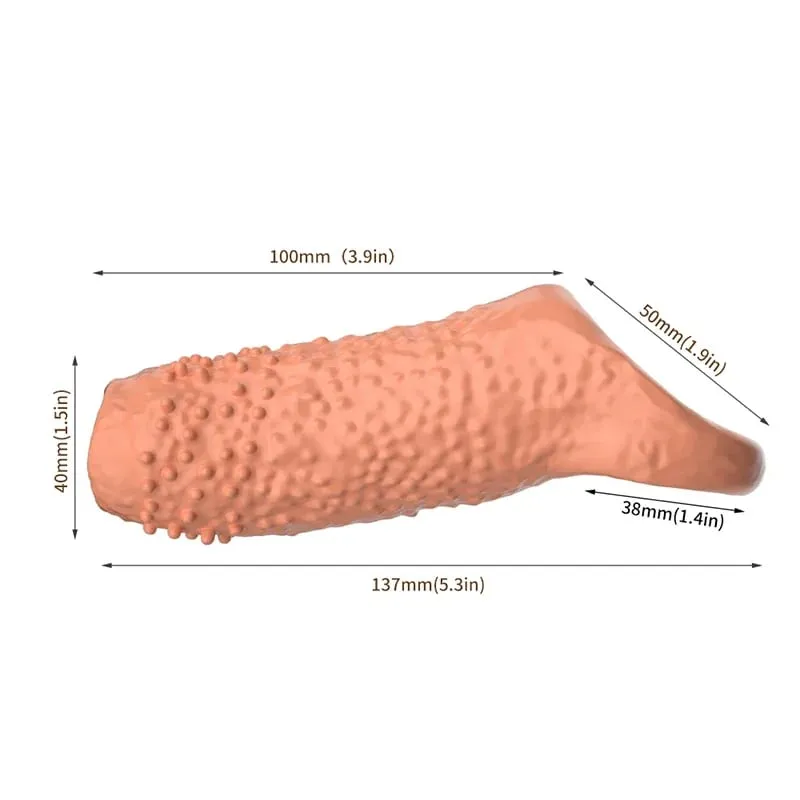 Lock Penis Ring Extension Sleeve Reusable Cock Rings Delay Ejaculation Condoms Male Penis Sex Toys For Men Adult 18 No Vibrator