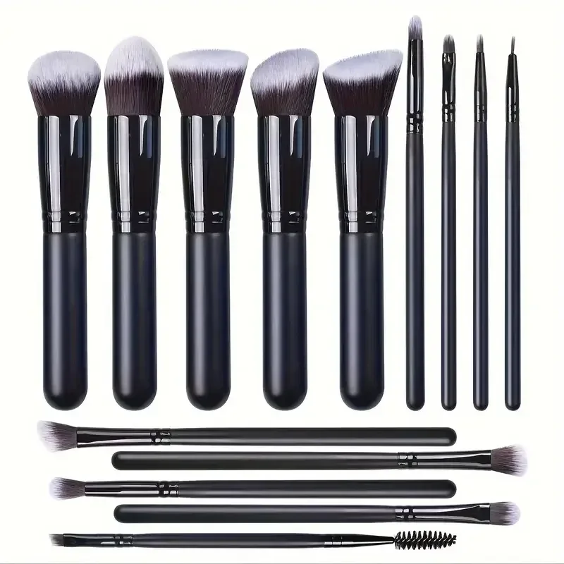 Professiona 14PCS Makeup Brushes Set Soft Fluffy Foundation Blush Powder Eyeshadow Kabuki Blending Female Cosmetics Beauty Tool