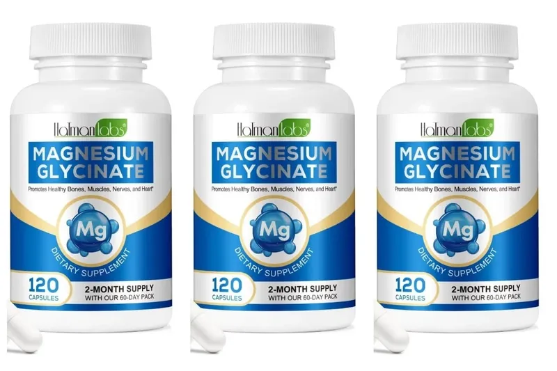 Cápsulas de glicinato de magnésio com 208mg de bisglicinato elementar para suporte ósseo, muscular e nervoso saudável, adultos 120 cápsulas — image 9