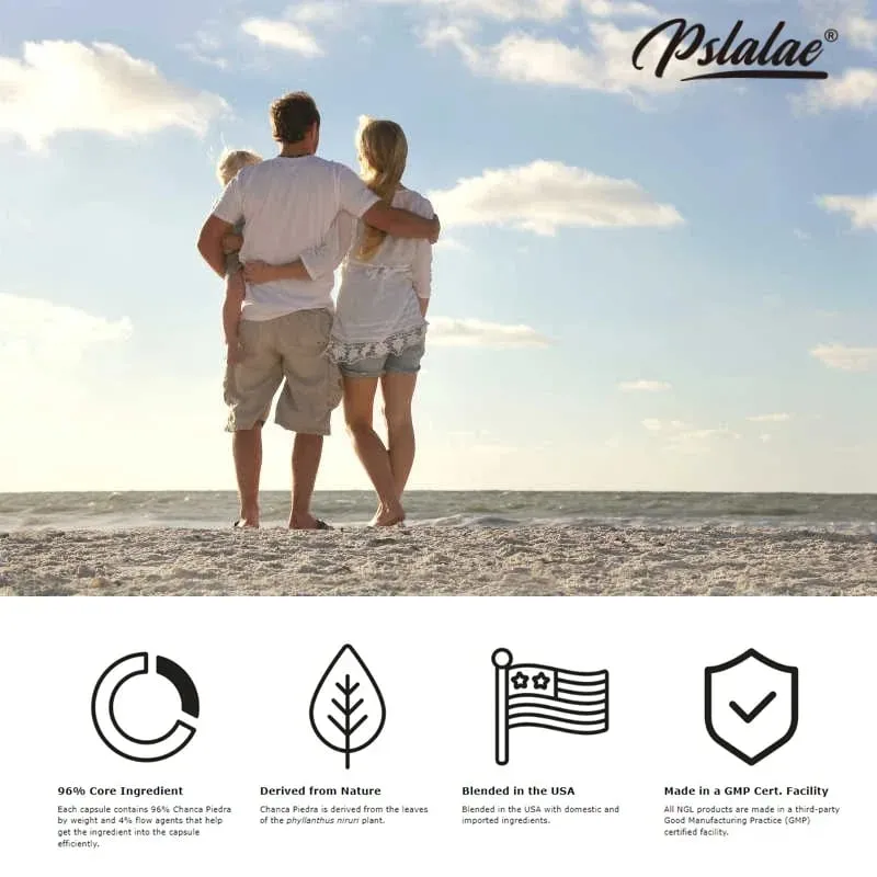 Chanca Piedra Capsules 1600mg - Soutien des voies urinaires Supplément sans OGM Écrasement des calculs rénaux