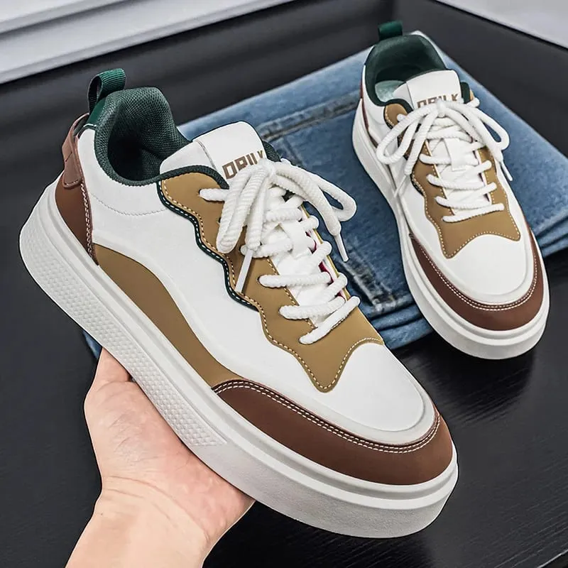 Men's shoes 2026 trend versatile sports and leisure board shoes fashionable outdoor white shoes comfortable and breathable — image 3