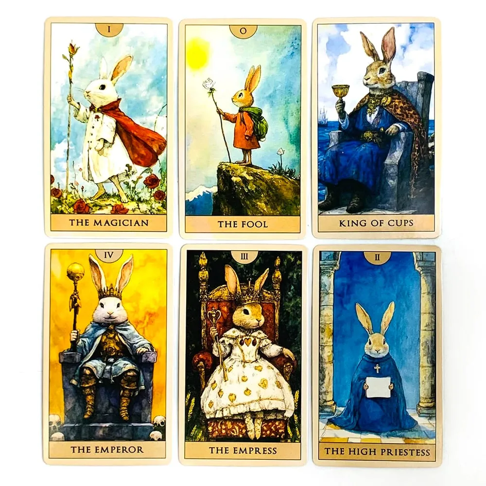 2026 New Tarot Cards 78 Card Tarot Deck English Version Destiny Prediction Divination Board Game Family Gathering Card Game