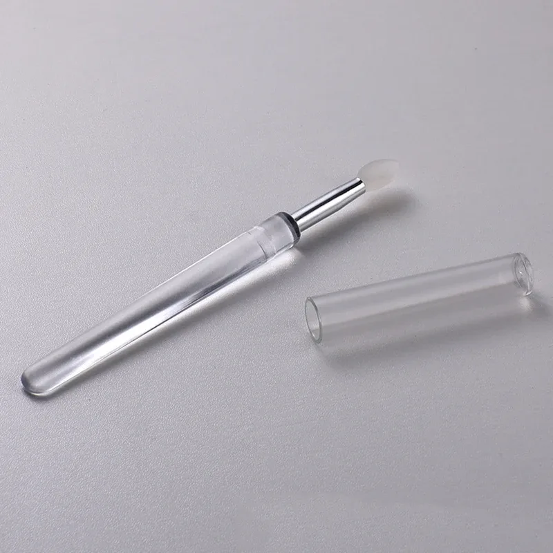 Silicone Lip Brush With Cover Soft Multifunctional Lip Mask Applicator Lipstick Lipgloss Portable Travel Makeup Brushes Reusable