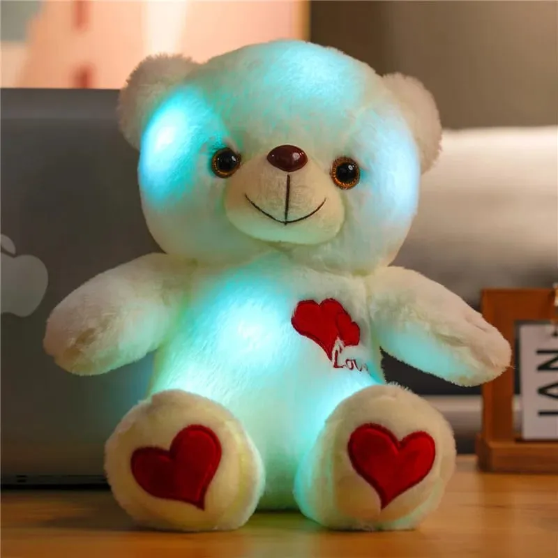 Cute Plush Light Bear Toy Tool Soft Present Birthday Gift Light LED Stuffed Animals Plush Toy Colorful Glowing Festival Gift — image 7