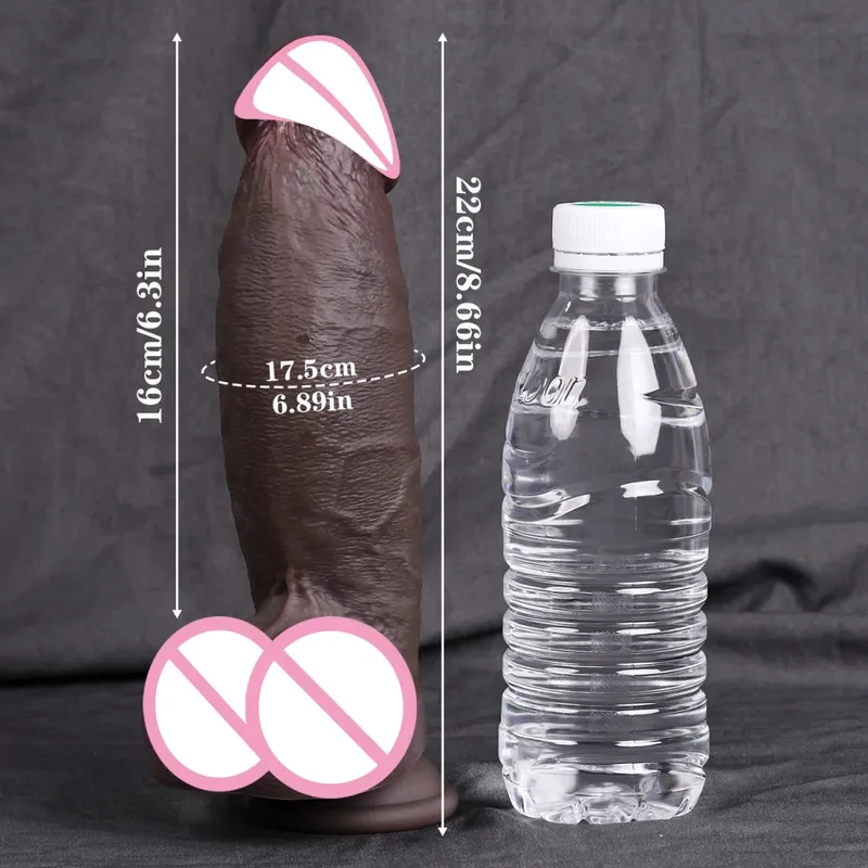 Realistic XXL Thick Penis Soft Silicone Dildo For Women Vaginal Masturbation Suction Cup Dick Woman Anal Adult Sex Toys Dildos