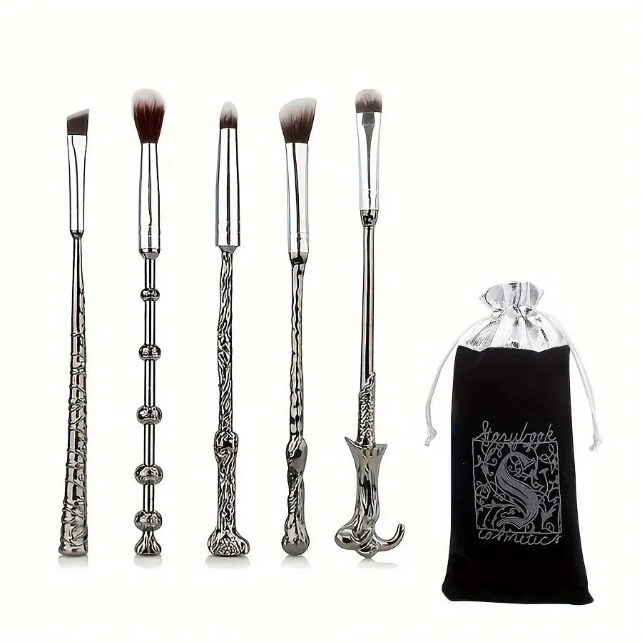 5pcs Wizard Wand Brushes 5 PCS Makeup Brush Set for Women