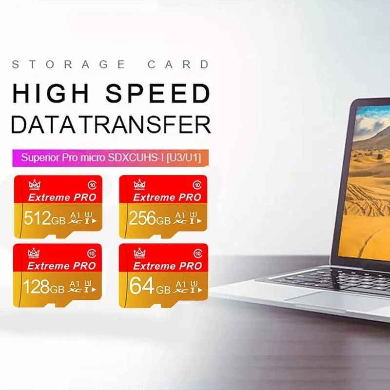 Quick Transfer การ์ดหน่วยความจำที่ทนทานและการ์ด Micro SD การ์ด SD การ์ด TF 32GB / 64GB / 256GB / 512GB สำหรับกล้องรักษาความปลอดภัยกล้องวงจรปิด