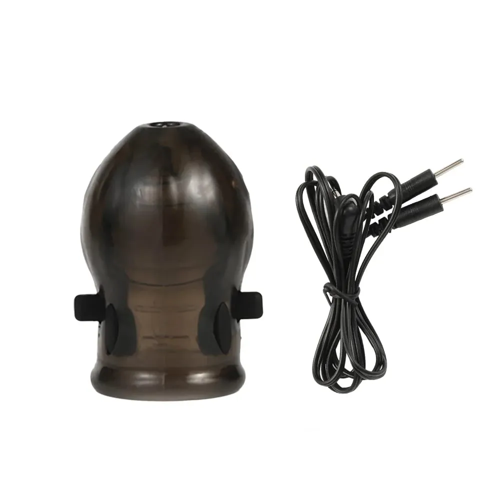 Male Penis Lock Cock Ring Erection Delay Ejaculation Electric Shock Electro Shock Penis Ring Reusable Cockring Adult Sex Toys