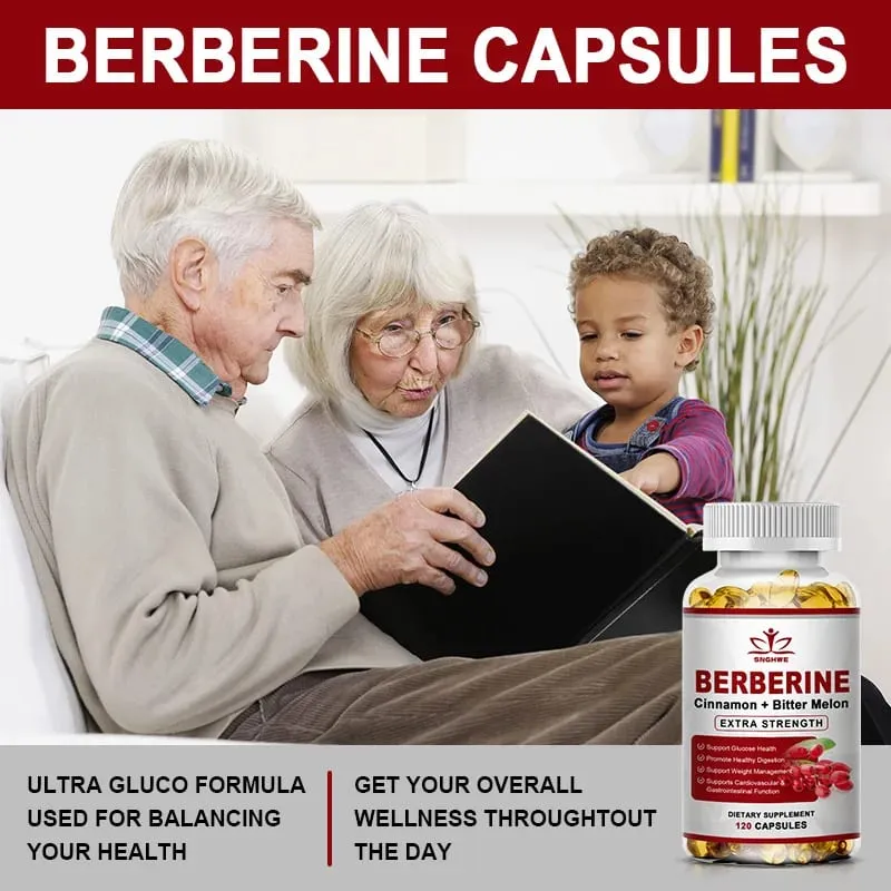 Berberine Supplement High Potency with Ceylon Cinnamon - Immune System Cardiovascular & Gastrointestinal Function - Berberine H