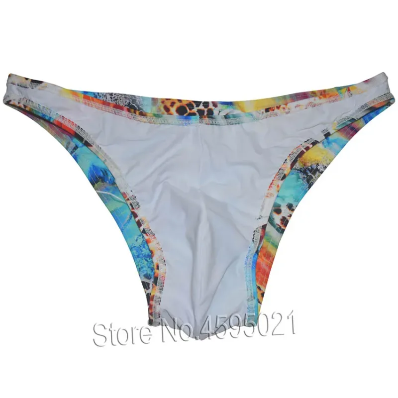Sexy Bikini Brief Low Cut Men's Beach Micro Shorts Slip Underwear Bodybuilding Physique Posing Sunbathing Stretchy Shapely Pouch — image 2