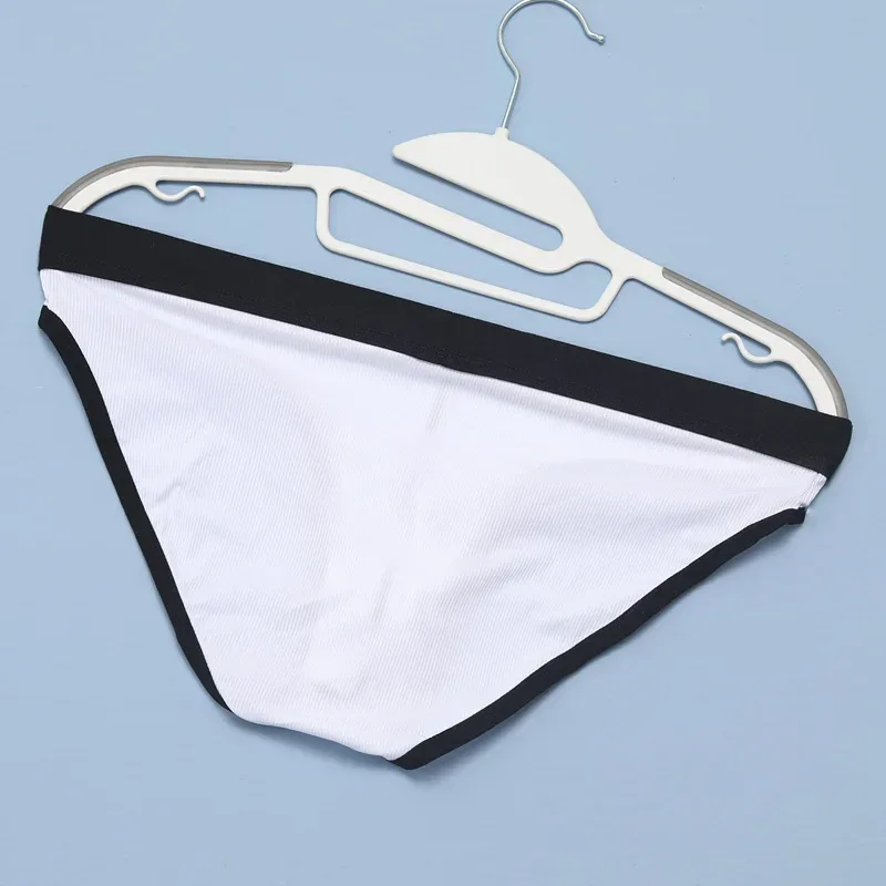 Men's Underwear Briefs Comfortable Mens Bikini Solid Color Large Size Fat Low Waist Pants Men Lingerie Underpaants C8-1