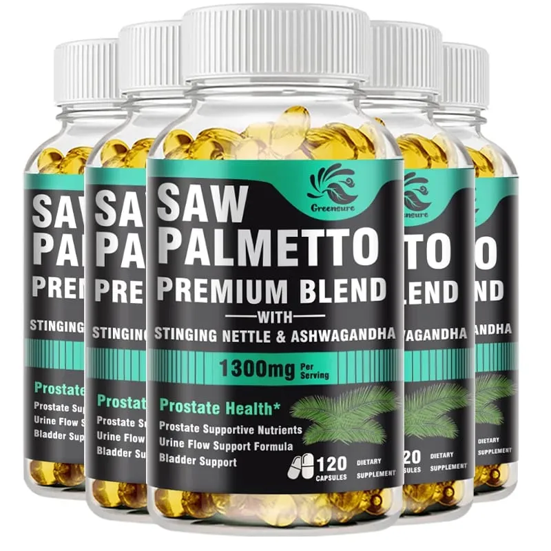 Men's Saw Palmetto Stinging Nettle Ashwagandha Lycopene - Bladder and Urinary Relief Men's Prostate Supplement
