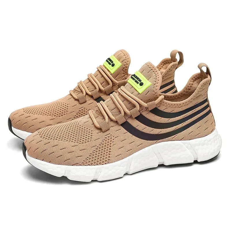Comfortable Men's Running Shoes Summer Mesh Breathable Lightweight Outdoor Tennis Shoes Fashionable Versatile Balanced Sneakers