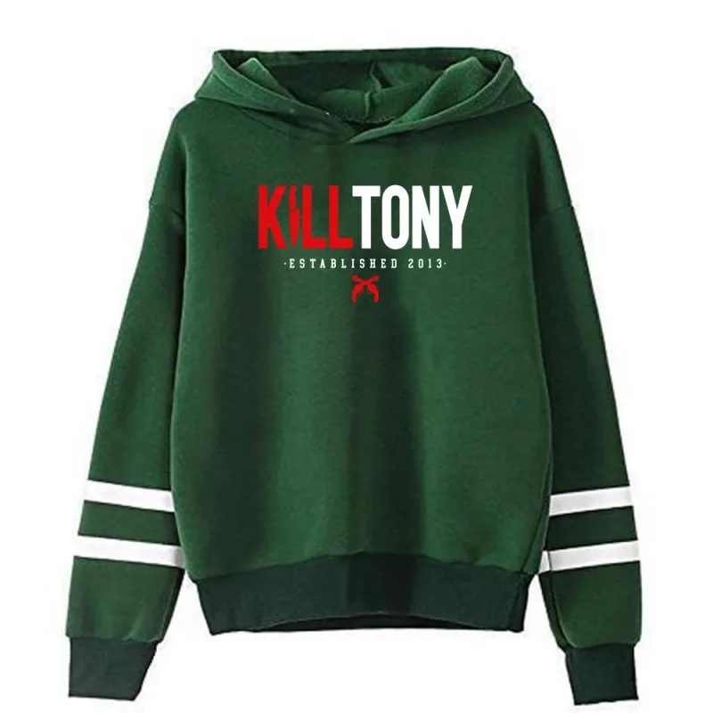Kill Tony Merch Sudadera con capucha Unisex sin bolsillo barras paralelas manga ropa de calle mujeres hombres Sudadera con capucha ropa divertida