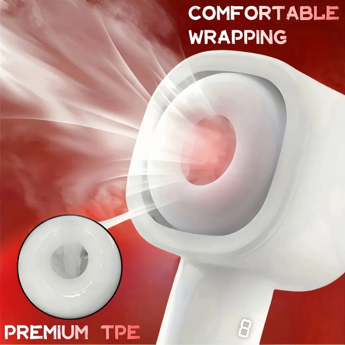 8 Powerful Automatic Telescopic Double Head Clip Vacuum Cup Male Masturbator Adult Sex Toys for Men Blowjob Stimulation Vibrator — image 3