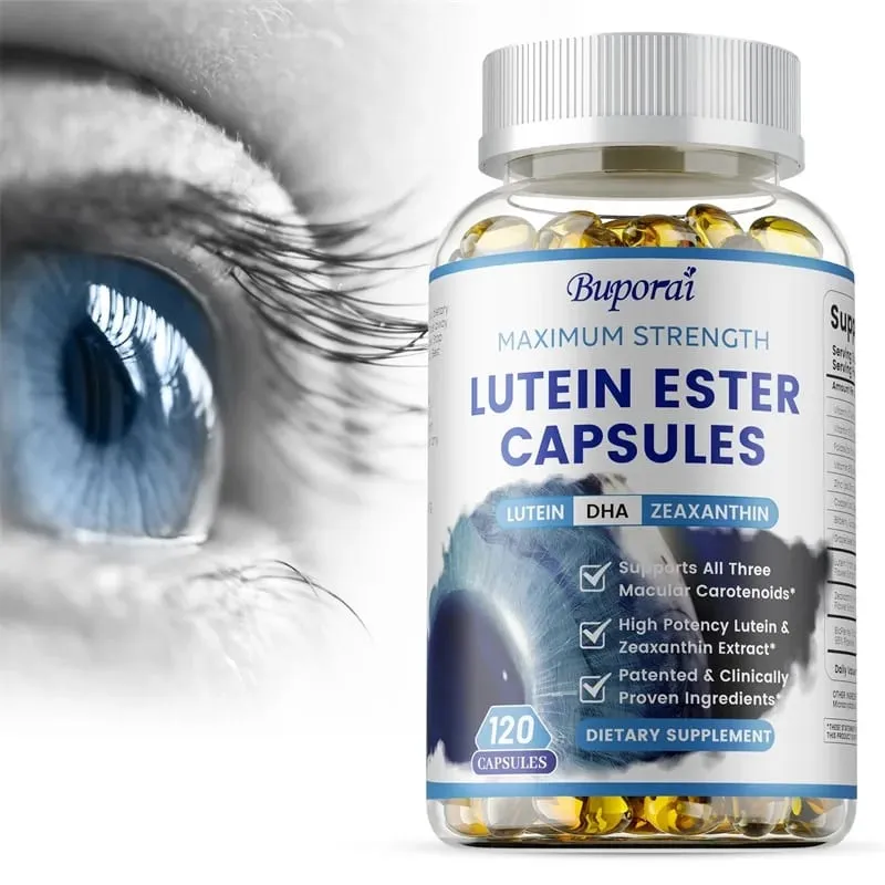 Luteinester-Kapseln – unterstützen die Gesundheit der Augen, bewahren klare Sicht, lindern Augenermüdung, wirken antioxidativ und schützen vor UV-Strahlen