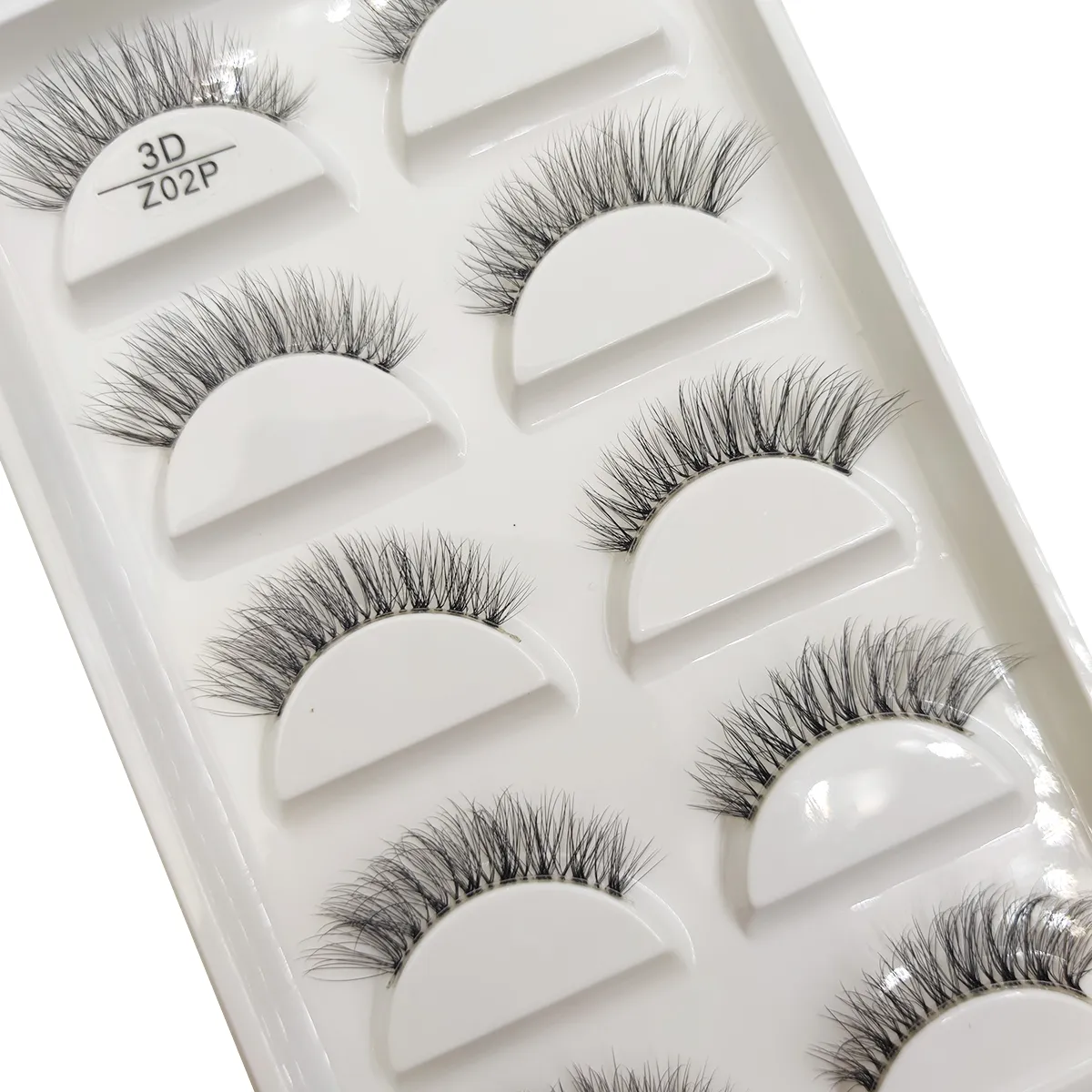 Transparent 3D Mink Eyelashes Natural Clear False Eye Lashes Soft Invisible Eyelash Wispy Makeup Faux Cils H13 X08 5 Pairs