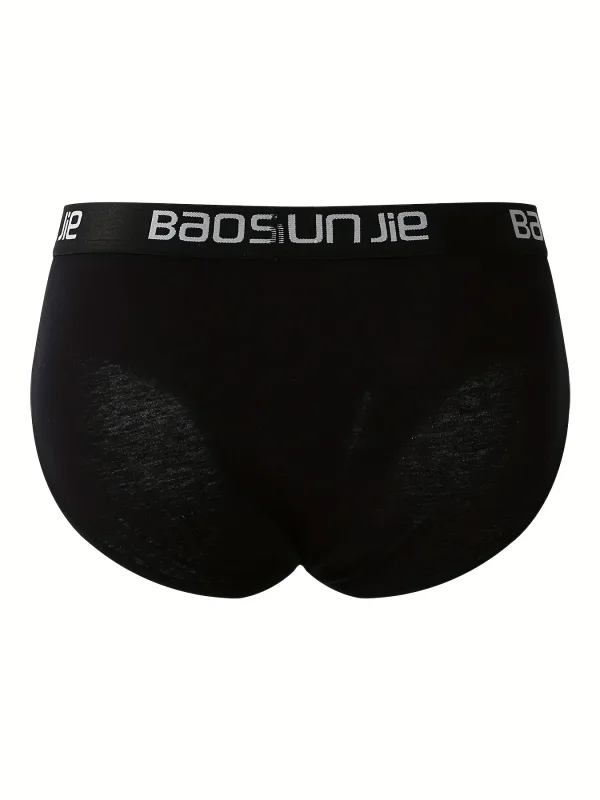 Ropa interior de algodón para hombre, 5 piezas, color negro, cómoda, transpirable, Simple, a la moda, calzoncillos para hombre, combinación de ropa interior deportiva informal