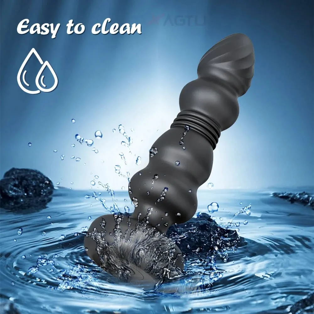 Sokma Anal Plug Vibratör Butt Plug Erkek prostat masaj aleti Teleskopik G Spot Vibratör Stimülatörü Seks Oyuncakları Kadın Erkek için 18 +