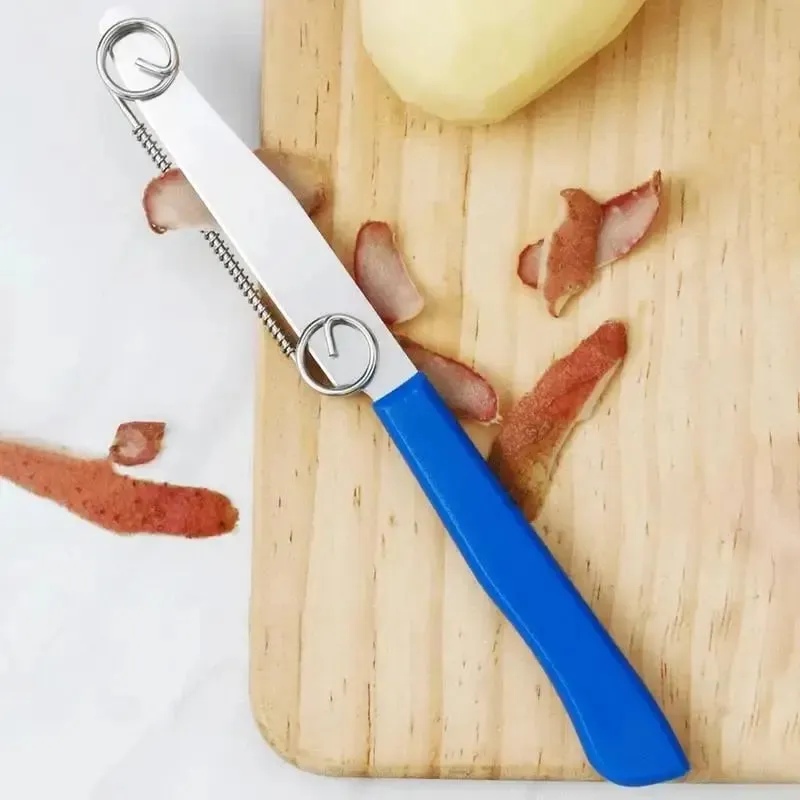 Kitchen Peeler Vegetable Fruit Peelers Quick Slicing Cutter with Spring Potato Carrot Shredder Peeler Kitchen Portable Knives — image 3