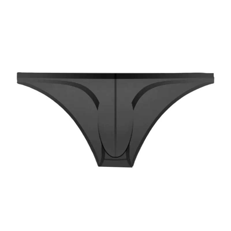 1pc verão nova roupa interior masculina cuecas de seda gelo ultra-fino transparente respirável sexy confortável cintura baixa cuecas para homem 3256809692642600