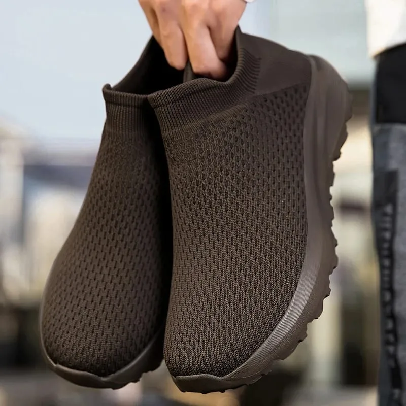 High Quality Sneakers Men Comfortable Breathable Lightweight Soft Wide Toe Non-slip Flat Socks Shoes Outdoor Casual Sports Shoes