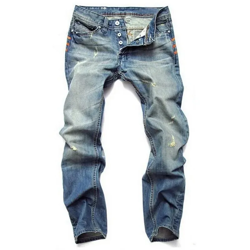 2025 Hot Sale Casual Men Jeans Straight Cotton High Quality Denim Pants Retail & Wholesale Pants Brand Plus Size